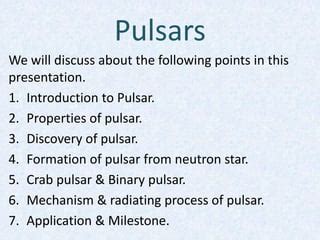 Introduction to Pulsar(Astrophysics) | PPT