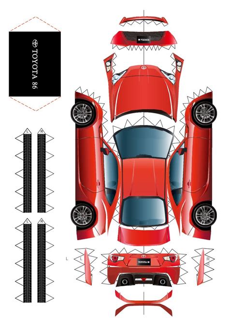 Papercraft Toyota Supra Figura De Papel 3d De En Pdf