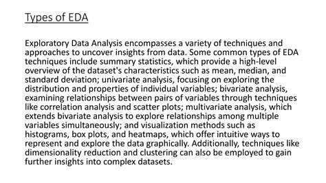 Exploratory Data Analysis Pptx For Data Analytics Ppt