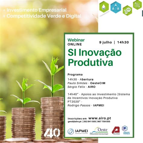 9 de julho Workshop Online sobre o Sistema de Incentivos Inovação