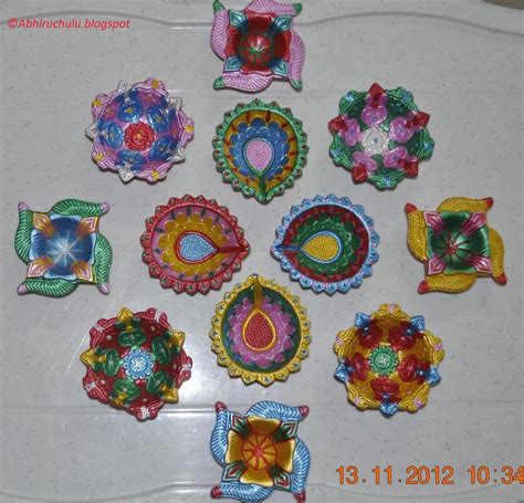 Abhiruchulu: Diwali Diyas Painting