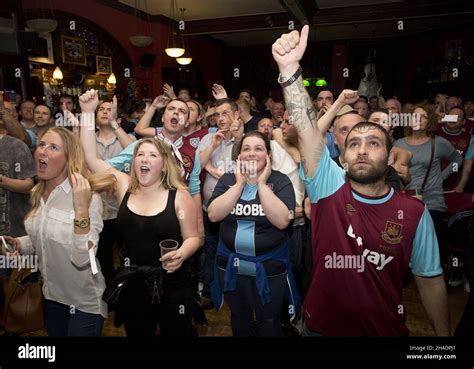 West ham united fans hi-res stock photography and images - Alamy