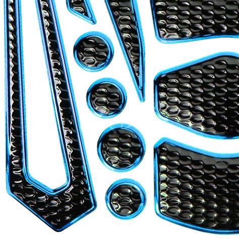 Pc Custom D Fuel Gas Tank Pad Protector Decal Perforated Black