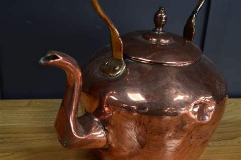 Old Decorative Copper Kettle