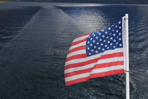 American Flag Water Background Stock Photo Image Of Boating Stripes