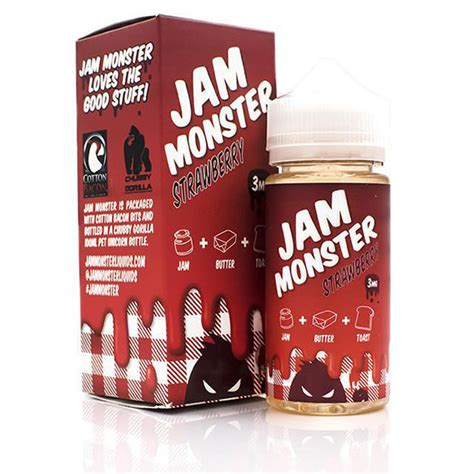 Jam Monster Strawberry 100ml The Vape Center