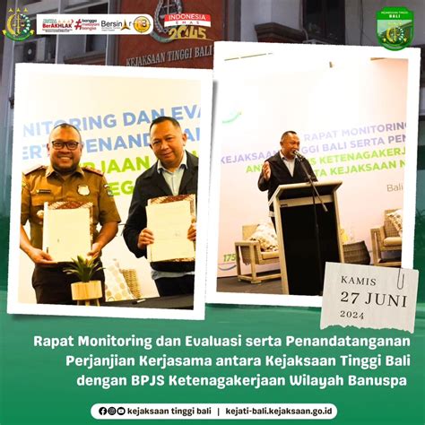 Rapat Monitoring Dan Evaluasi Serta Penandatanganan Perjanjian