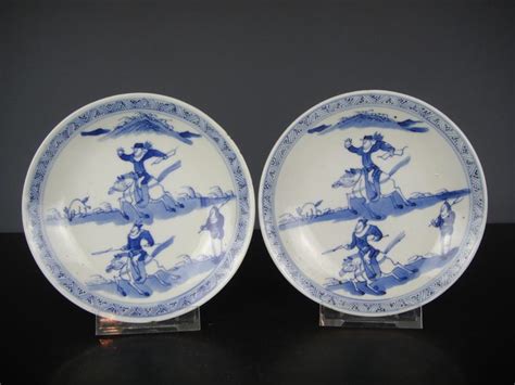 Platillos 2 Azul Y Blanco Porcelana China Siglo Catawiki