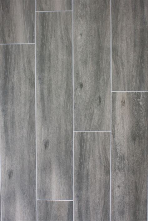 Atelier Pecan Grey Rectified Wood Effect Tiles 22.5 x 119.5 cm