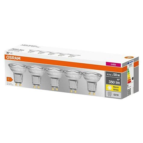 Osram LED Lampe Reflektor 4 3 W GU10 350 lm Gesamtstückzahl 5 Stk