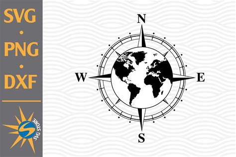 Compass On World Map - Wanda Joscelin