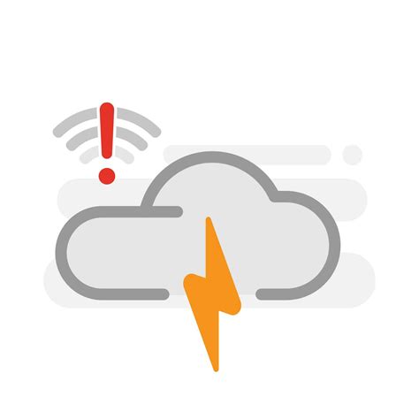 Weak Signal Weather Disturbance No Internet Connection Concept