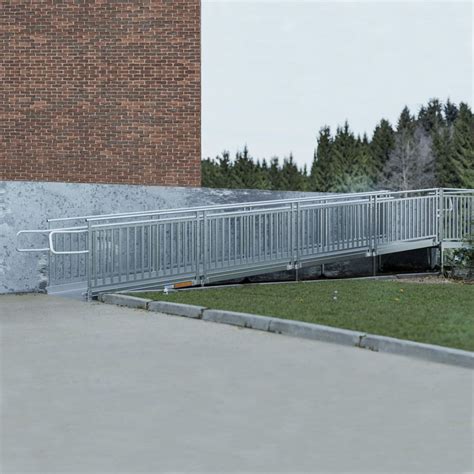 20 X 4 Ez Access Modular Ramps With Picketed Handrails Discount Ramps