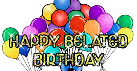 Happy Belated Birthday Wishes Clip Art Library