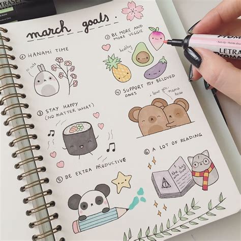 Bullet Journal Aesthetic Doodles