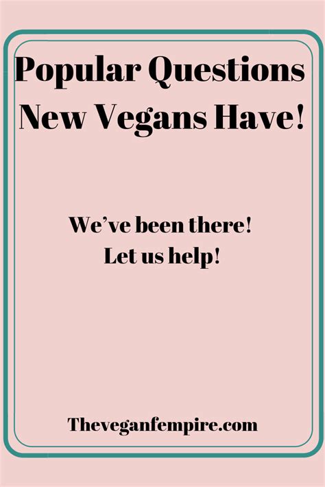 Common Questions New Vegans Have Answered