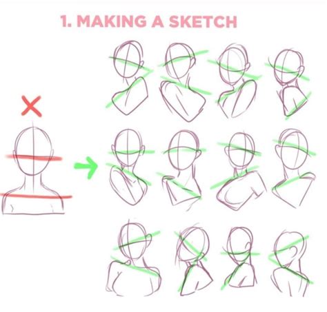 Make Portrait Sketches More Interesting Drawing Tips Art Reference