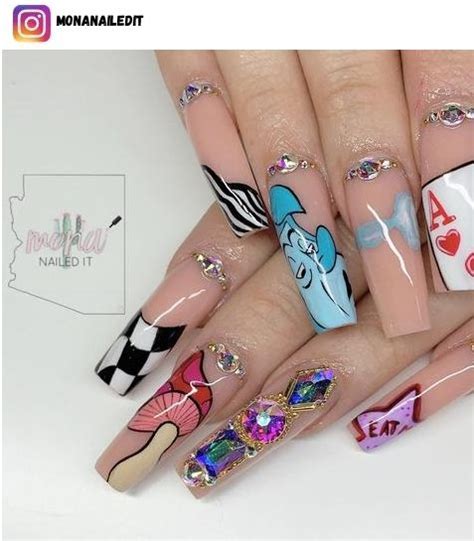 Alice Im Wunderland Nail Art Designs N Gelideen Mickey Nails