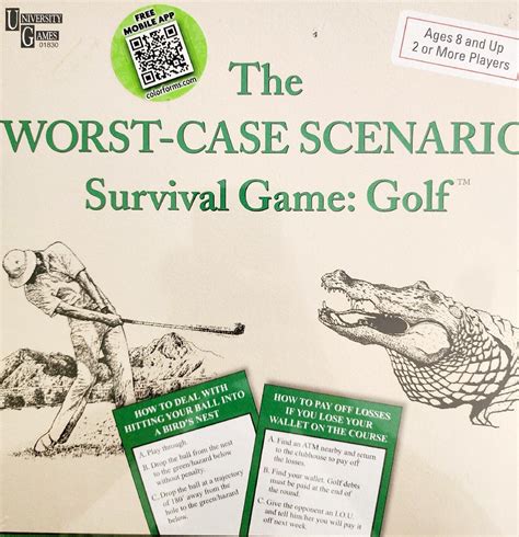 The Worst Case Scenario Survival Game Golf Brand New Sealed Vintage