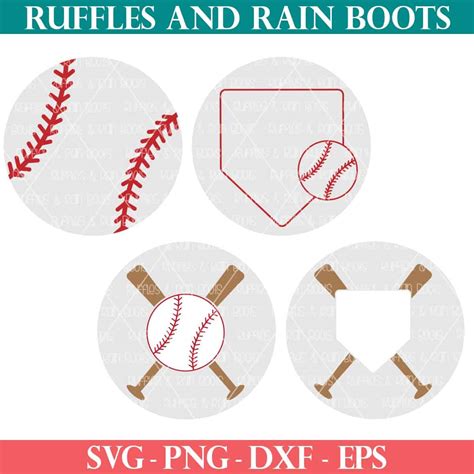 Baseball Keychain Svg Bundle Ruffles And Rain Boots