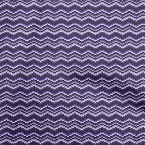 Oneoone Viscose Chiffon Violet Fabric Chevron Sewing Material Print