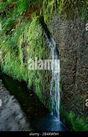 Levada Das Fontes Cascade L Le De Mad Re Portugal Photo Stock Alamy