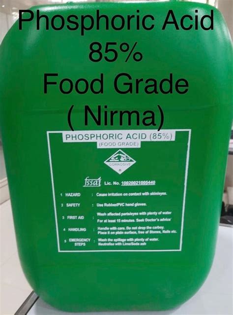 Phosphoric Acid Food Grade At 100 Kg Sowcarpet Chennai ID