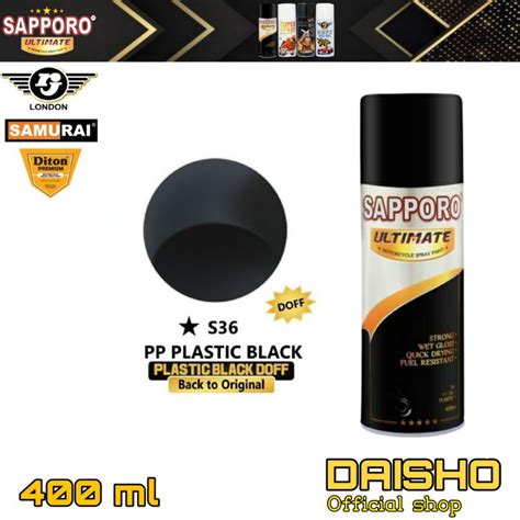 Jual Sapporo Ultimate S Pp Plastic Plastik Black Hitam Ml Pilox