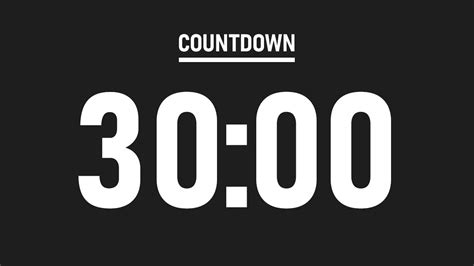 Minute Timer Countdown No Music End Beeps Black Background