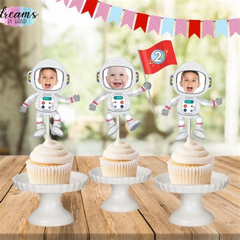 Astronaut Cupcake Topper Etsy