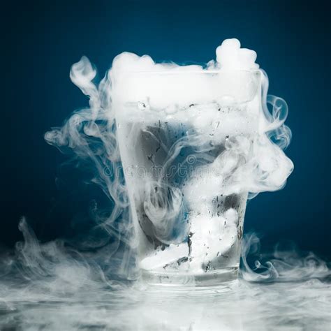 glass  water  ice vapor stock image image  blue fresh