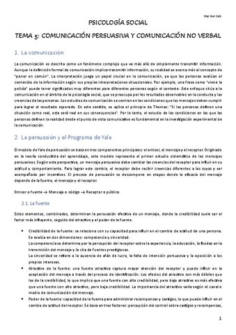 Resumen Tema 5 Psico Social Pdf