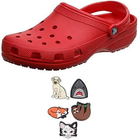 Amazon Crocs Mens And Womens Classic Clog W Jibbitz Charms 5