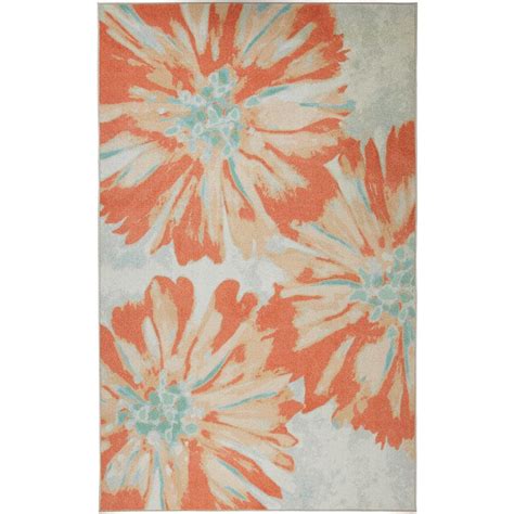 Mohawk Home Floral Haven Blush 5 ft. x 8 ft. Floral Area Rug 064042 - The Home Depot