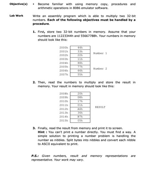 Solved Objective S Become Familiar With Using Memory Copy Procedures