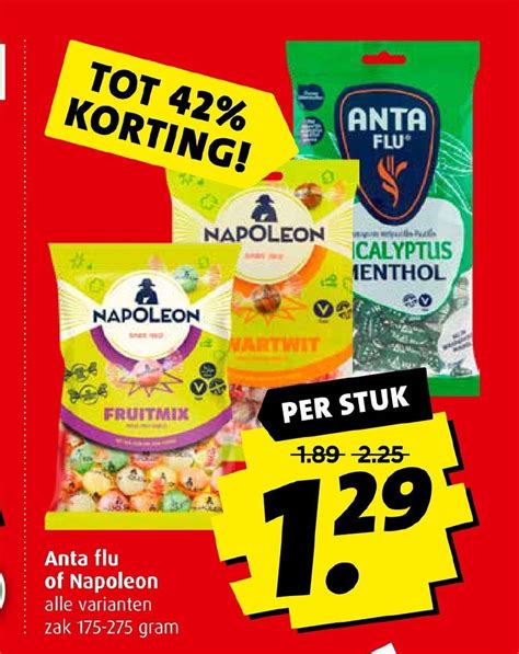 Anta Flu Of Napoleon Alle Varianten Zak Gram Aanbieding Bij Boni