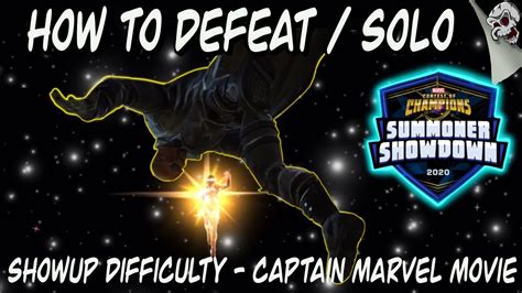 How To Beat Summoner Showdown Captain Marvel Marvel Contest Of Champions Youtube