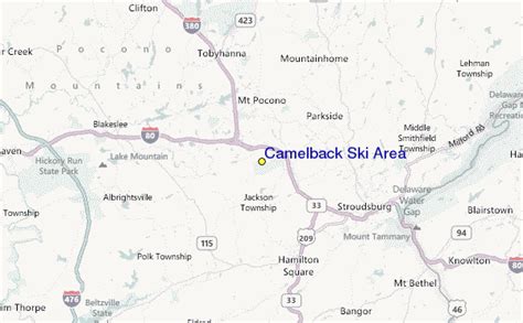 Camelback Ski Area Ski Resort Guide, Location Map & Camelback Ski Area ...