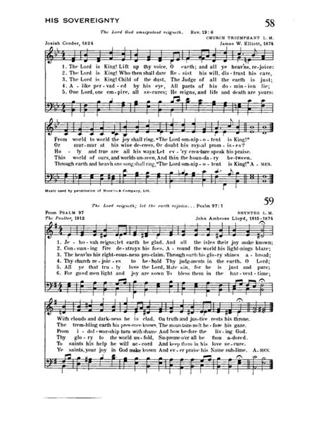 Trinity Hymnal The Lord Is King Lift Up Thy Voice Hymnary Org