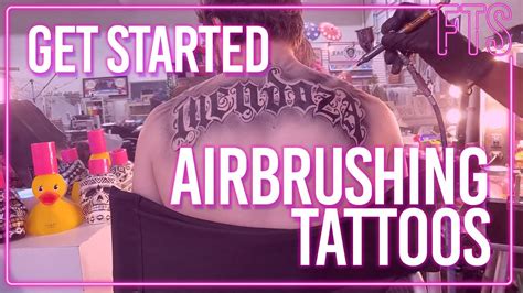 Get Started Airbrushing Tattoos With Faux Tattoo Stencils Youtube