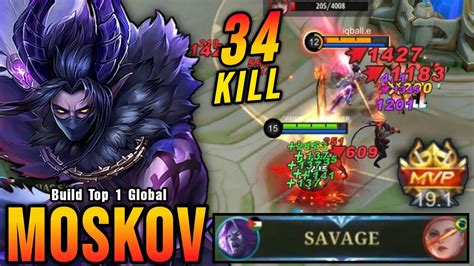 34 Kills Moskov Best SAVAGE Build MVP 19 1 Points Build Top 1