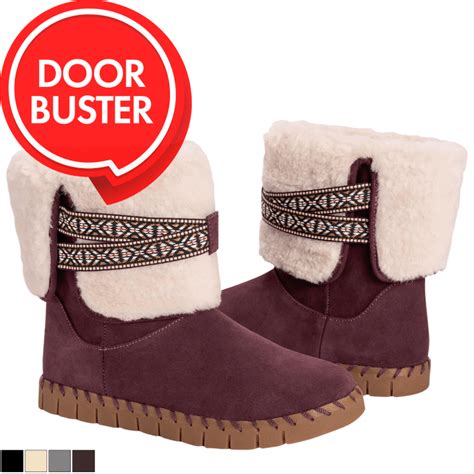 MorningSave MUK LUKS Flexi Montauk Ankle Boots