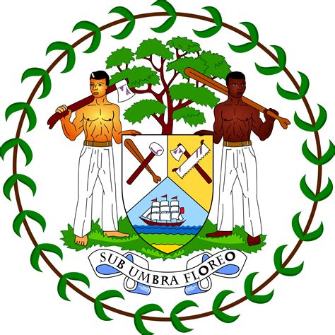 The Official Emblem Of The Belize