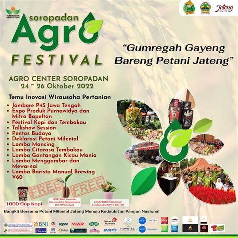 Info Jateng On Twitter Info Event Lur Soropadan Agro Festival