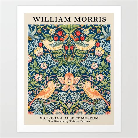 William Morris Artprint Victoria And Albert Museum The Strawberries