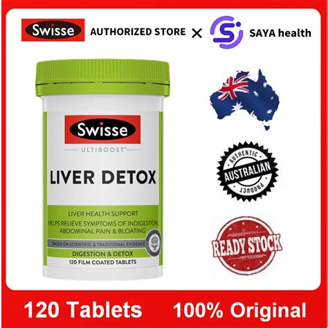 Swisse Ultiboost Liver Detox 120 Tablets Detoxification Antioxidant