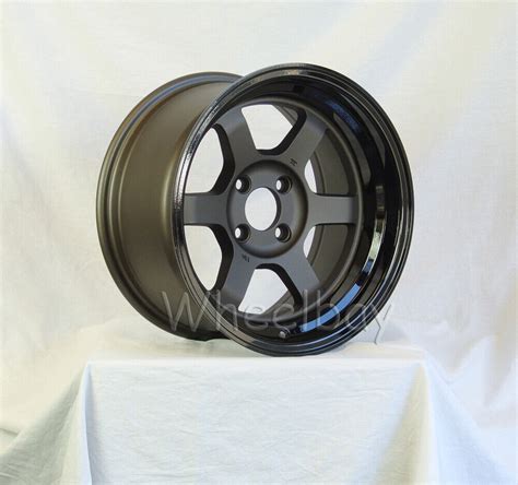 On Sale 4 Pcs Rota Wheel Grid V 15x7 And 15x8 4x1143 0 Flt Gunmetal Blk