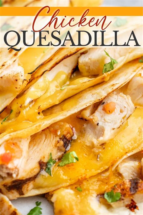 Cheesy Chicken Quesadilla Thestayathomechef Karinokada