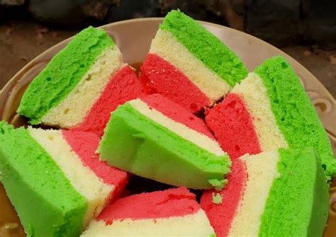 Resep Bolu Kukus Pelangi Mudah Lembut Dan Ekonomis Oleh Reviani Putri