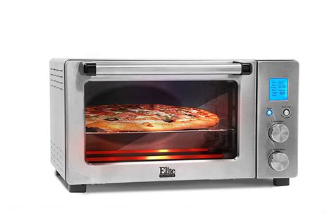 Elite Platinum Eto 1231 Maxi Matic 6 Slice Programmable Countertop Convection Oven Silverblack